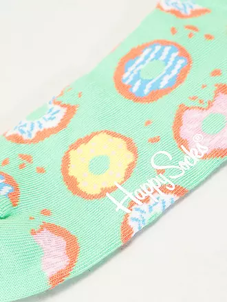 HAPPY SOCKS | Calcetines de mujer 36-40 DONUT verde claro | 